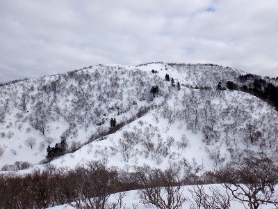 ・749から武奈ヶ嶽を見る。