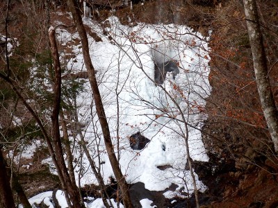 1/29の崩れた氷筍