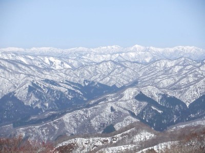 尖がった山は？