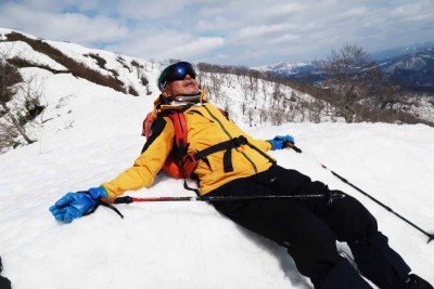 救出後のびわ爺ちゃま、心臓バクバクの図