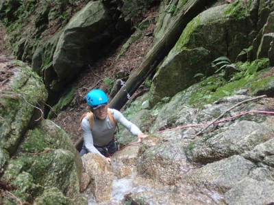 唯一ロープを出した滝
