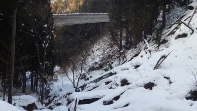 コゲツラ谷崩壊地