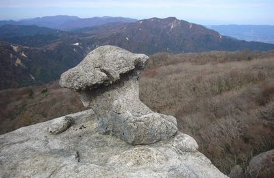 展望が最高、キノコ岩