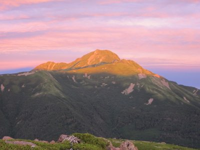 IMG_0668白峰南嶺からの塩見岳.jpg (143.82 KiB) 閲覧された回数 6941 回 白峰南嶺から朝陽を浴びる塩見岳