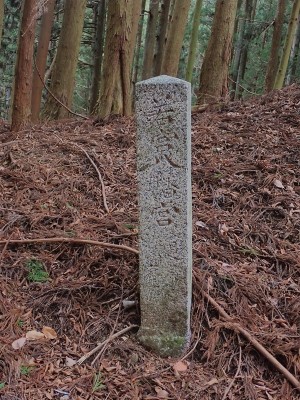 川上若宮八幡宮の参詣道道標