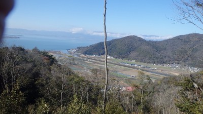 望西峰展望台から琵琶湖方面