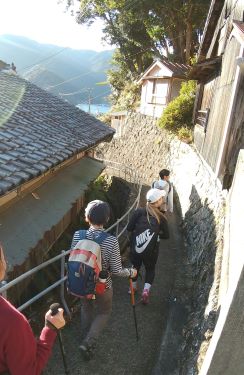 迷路の漁村を歩く