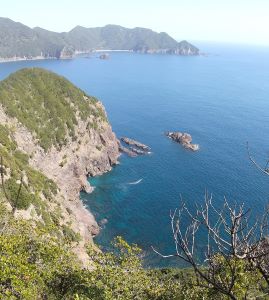 古和浦湾から熊野灘