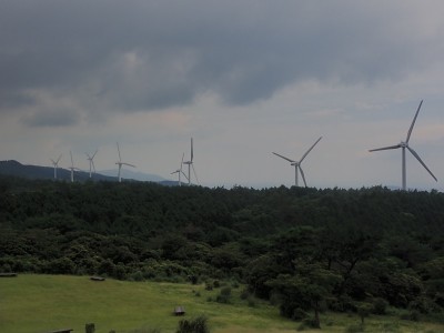 円山草原からの風車群