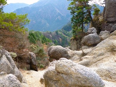 東海展望から支尾根を見下ろす