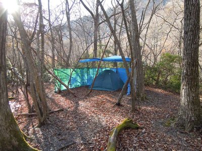 鈴鹿の上高地に合ったテント（別荘みたい？）