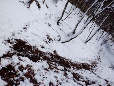 ピッケルが残っている。