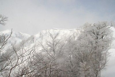 確かこのあたりの雪庇