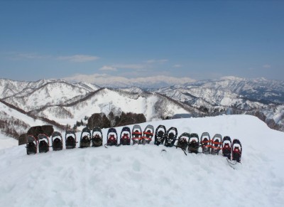 ねつぞうです　スノーシューは23日、白山は22日