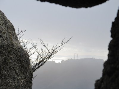 朝熊山が見えてます