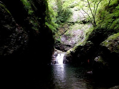 奥の平谷・魚止滝手前の前衛滝