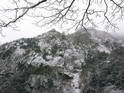 ● 鈴鹿山に雪が来た、藤内壁は食べごろですよ、竜チャマへ