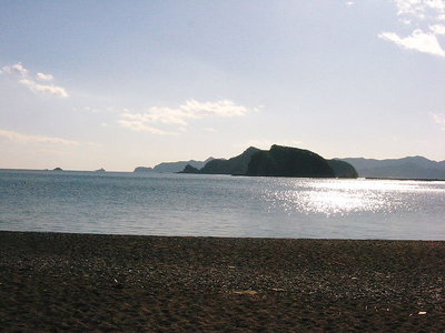 ● 古里海岸、コレが上から見た景色かな。豊穣の海だよな