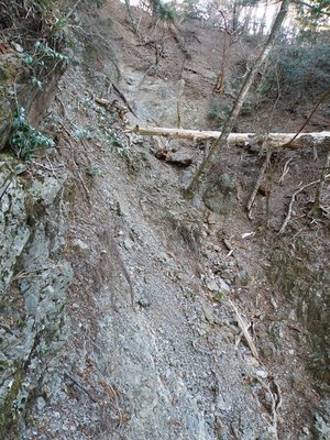 二ノ俣側の隧道があったと思われる場所