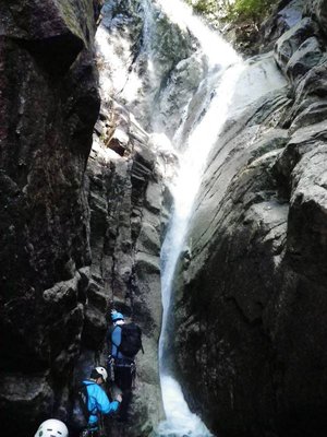 螺旋滝の１ピッチ目