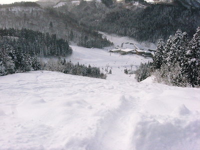 ● ボコボコ雪面を滑り降りるの、新雪切るも抵抗が無いんだよな