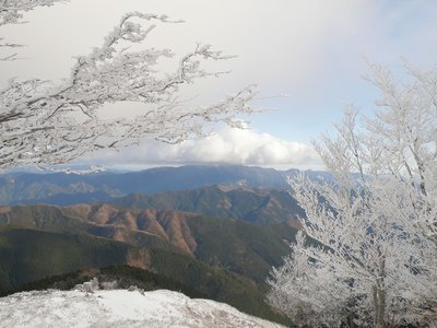 三畝山方面（ガス突入前）