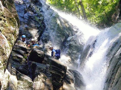 螺旋滝の１ピッチ完登