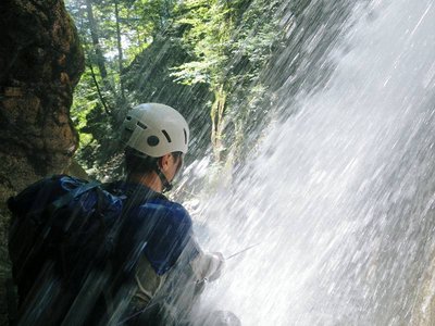 田立の滝のシャワー