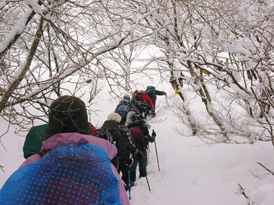 ● 急激に雪が深くなるんだよね
