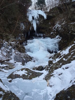 コウセン滝の氷瀑