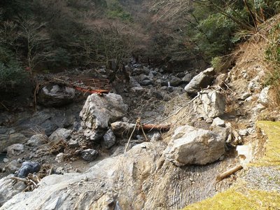 野江俣谷出合付近（林道終点）