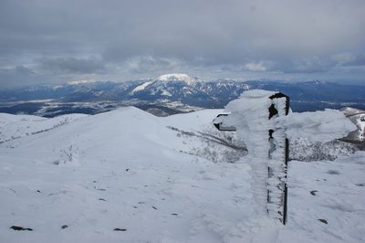 確かに登頂時は曇っていた