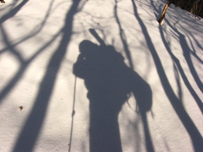 ● 自分を写すは、雪原の鏡でパチリンコ