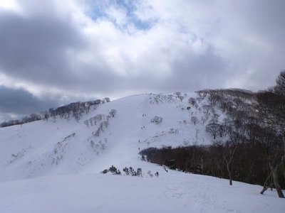 ホタガ谷の源頭手前