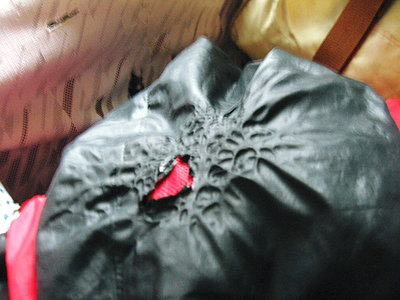 ● 熱に弱いんだなあ、燃えないからイイッカ