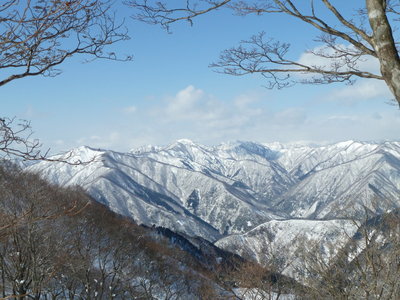 天狗・蕎麦粒方面の眺め