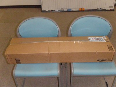 大きな箱、最初は何が届いたのかと