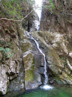 出合から見る妙見倉への谷