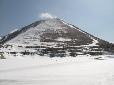 採石場からの伊吹山
