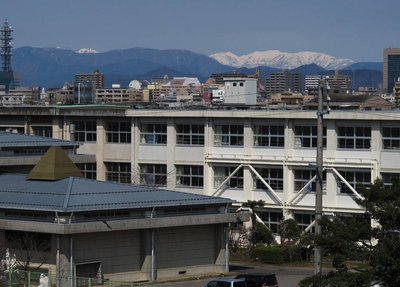 魚金山の上にニョキッと頭を出すツルベ　　　　　　　3/12のたんぽぽ邸より