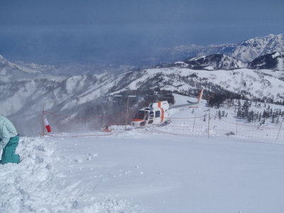 天狗原ヘリポート（栂池ヘリスキー）