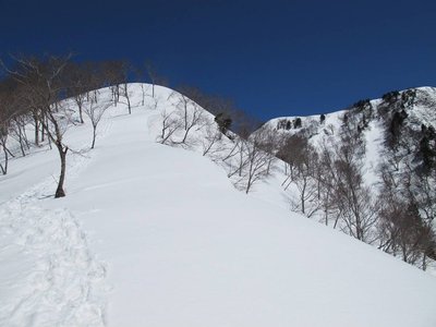 1,072峰への登り