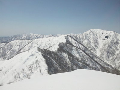 烏帽子から高丸への稜線