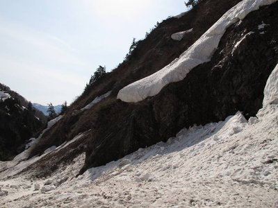 今にも落ちそうな座布団を見上げて歩きます。