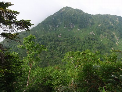 縦走路・2114あたりからの間名古ノ頭