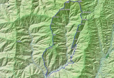 今回のルート軌跡