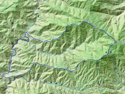 歩いたコース軌跡