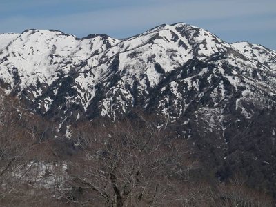 昨日の南白山　（P1,529ｍより）