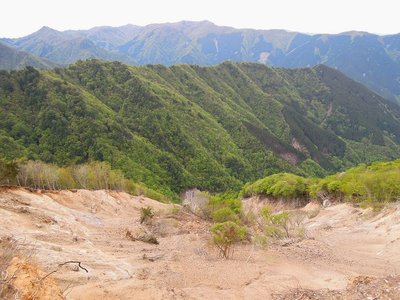 ナンノキ平の崩壊地