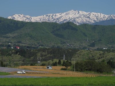 昨日の白山王国、三ノ峰東面は残雪たっぷりだよ。